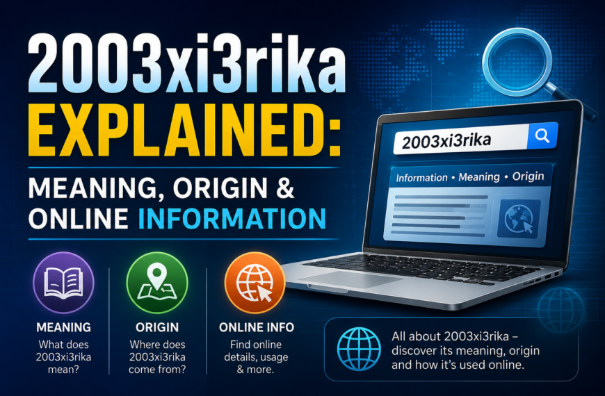 2003xi3rika Explained: Meaning, Origin & Online Information